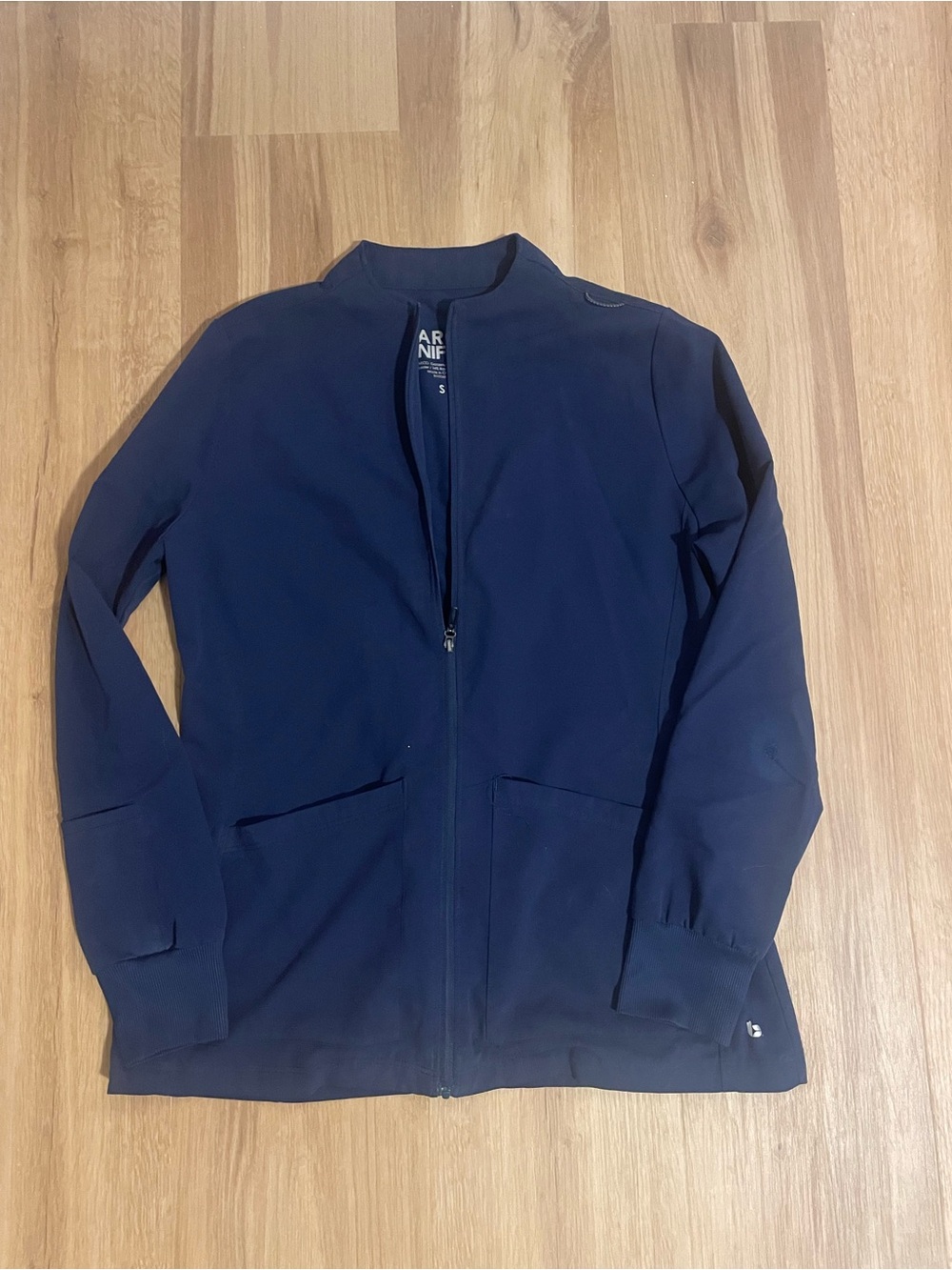 Barco Women’s Navy Full-Zip Scrub Jacket